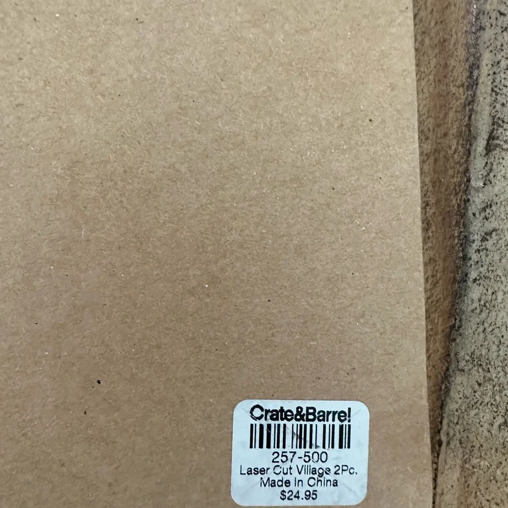 Crate&Barrel Laser-Cut Village Set